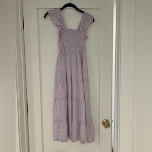 Hill House Lilac Seersucker Nap Dress XXS